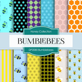 Bumblebees Digital Paper DP2085 - Digital Paper Shop