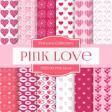 Pink Love Digital Paper DP2100 - Digital Paper Shop