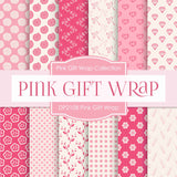 Pink Gift Wrap Digital Paper DP2108 - Digital Paper Shop