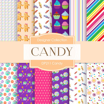 Candy Digital Paper DP211 - Digital Paper Shop