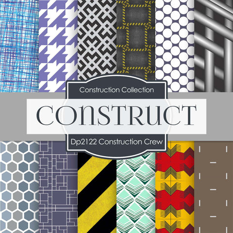 Construction Crew Digital Paper DP2122 - Digital Paper Shop