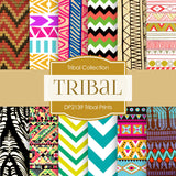 Tribal Prints Digital Paper DP2139 - Digital Paper Shop