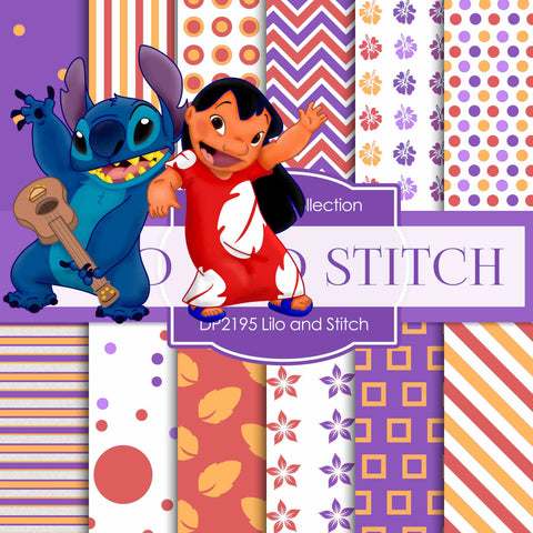 Lilo and Stitch Digital Paper DP2195 - Digital Paper Shop