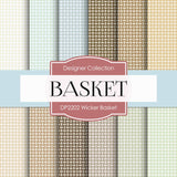Wicker Basket Digital Paper DP2202 - Digital Paper Shop