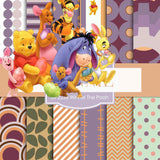 Winnie The Pooh Digital Paper DP2226 - Digital Paper Shop