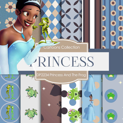 Princess And The Frog Digital Paper DP2234 - Digital Paper Shop