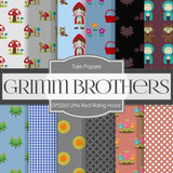 Little Red Riding Hood Digital Paper DP2263 - Digital Paper Shop