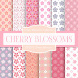 Cherry Blossoms Digital Paper DP2271 - Digital Paper Shop