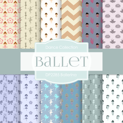 Ballerina Digital Paper DP2285 - Digital Paper Shop