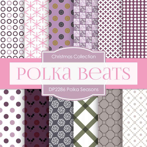 Polka Seasons Digital Paper DP2286 - Digital Paper Shop