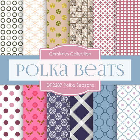 Polka Seasons Digital Paper DP2287 - Digital Paper Shop