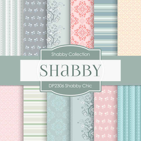 Shabby Chic Digital Paper DP2306 - Digital Paper Shop