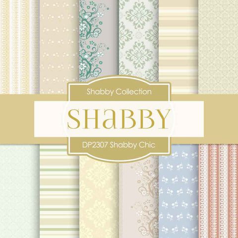 Shabby Chic Digital Paper DP2307 - Digital Paper Shop