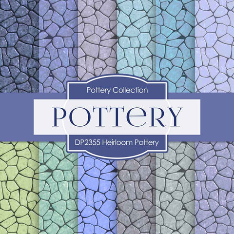 Heirloom Pottery Digital Paper DP2355 - Digital Paper Shop