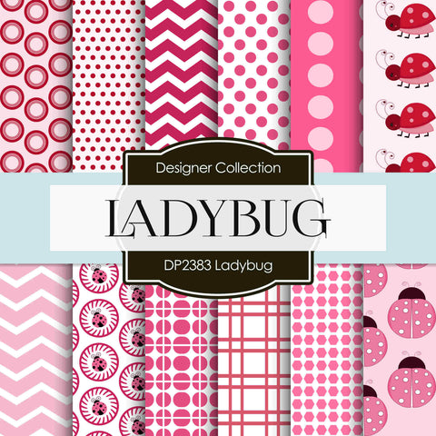 Ladybug Digital Paper DP2383 - Digital Paper Shop