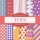 Boy Toys Digital Paper DP2395 - Digital Paper Shop
