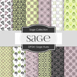 Sage Hues Digital Paper DP241 - Digital Paper Shop