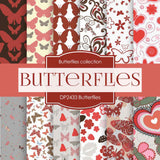 Butterflies Digital Paper DP2433 - Digital Paper Shop