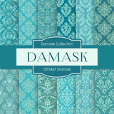Damask Digital Paper DP2467 - Digital Paper Shop