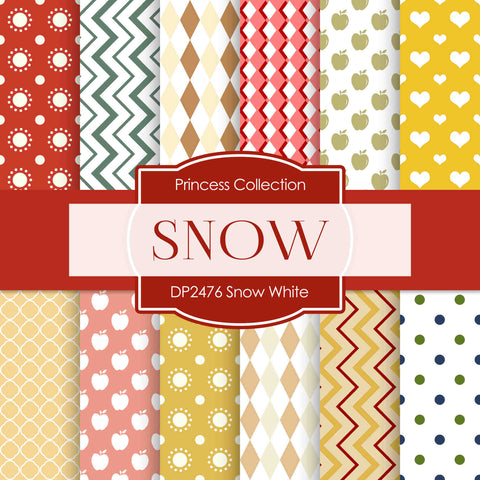 Snow White Digital Paper DP2476 - Digital Paper Shop