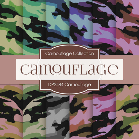 Camouflage Digital Paper DP2484 - Digital Paper Shop