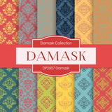 Damask Digital Paper DP2507 - Digital Paper Shop