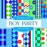 Boy Party Digital Paper DP251 - Digital Paper Shop