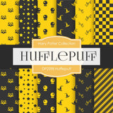 Huflepuff Digital Paper DP2598 - Digital Paper Shop