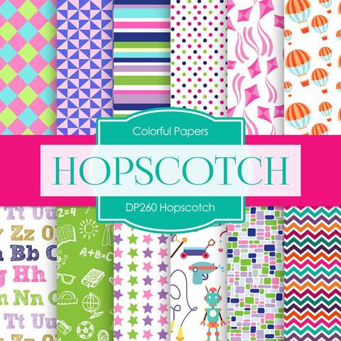 Hopscotch Digital Paper DP260 - Digital Paper Shop