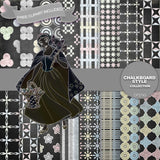 Chalkboard Style Digital Paper DP2743 - Digital Paper Shop - 1