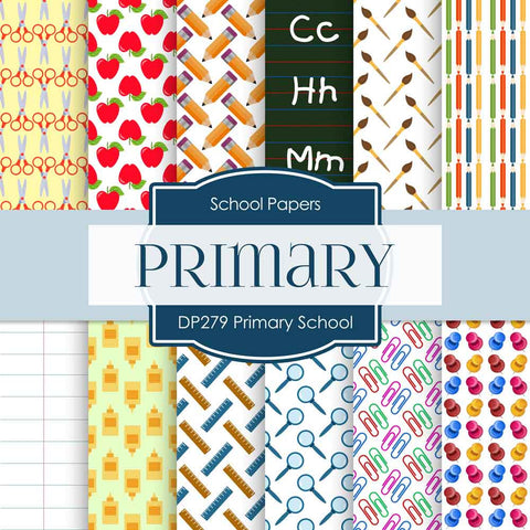 Primary School Digital Paper DP279 - Digital Paper Shop