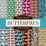 Butterflies Digital Paper DP2831A - Digital Paper Shop