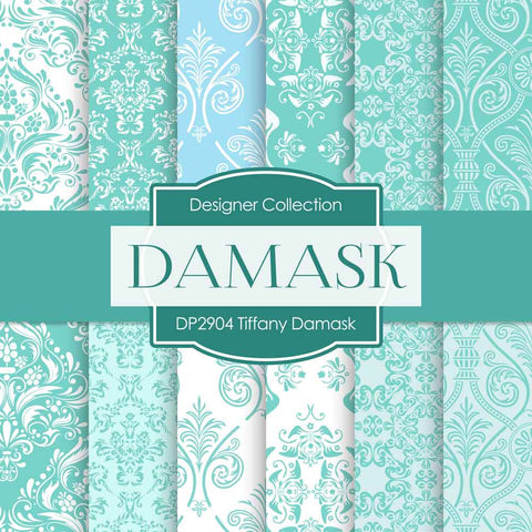 Tiffany Damask Paper DP2904 - Digital Paper Shop
