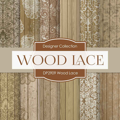 Wood Lace Digital Paper DP2909 - Digital Paper Shop