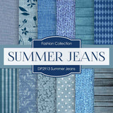 Summer Jeans Digital Paper DP2913 - Digital Paper Shop
