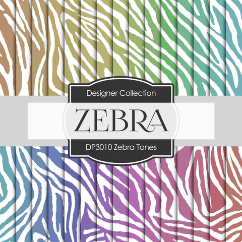 Zebra Tones Digital Paper DP3010 - Digital Paper Shop