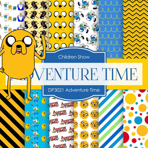 Adventure Time Digital Paper DP3021 - Digital Paper Shop