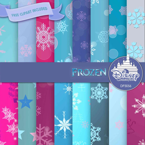 Frozen Digital Paper DP3056 - Digital Paper Shop