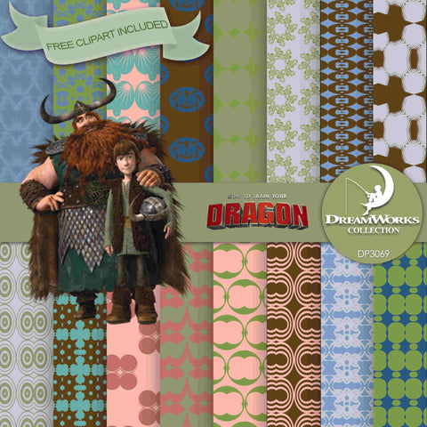 How To Train Your Dragon Digital Paper DP3069 - Digital Paper Shop