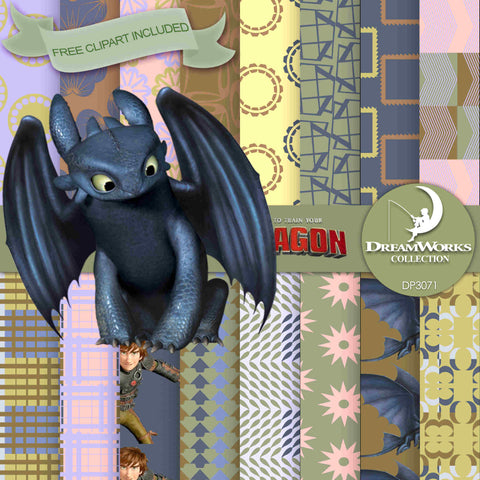 How To Train Your Dragon Digital Paper DP3071 - Digital Paper Shop
