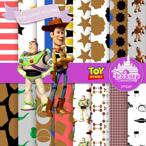 Toy Story Digital Paper DP3089 - Digital Paper Shop