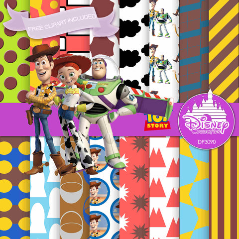 Toy Story Digital Paper DP3090 - Digital Paper Shop
