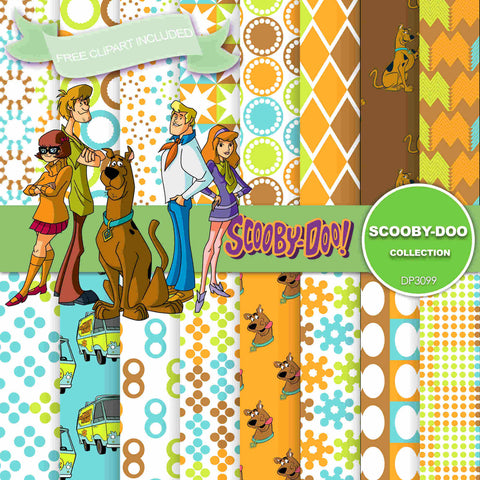 Scooby Doo Digital Paper DP3099 - Digital Paper Shop
