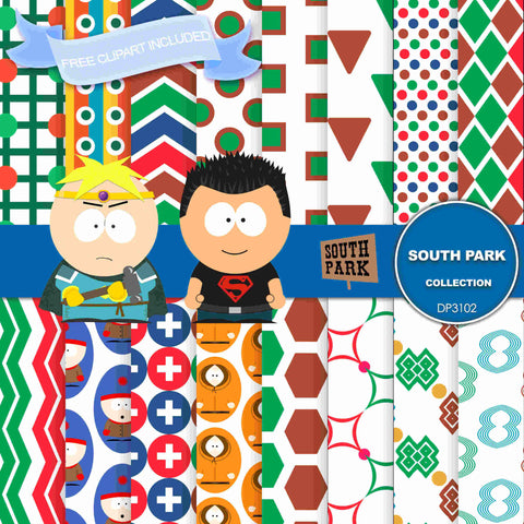 South Park Digital Paper DP3102 - Digital Paper Shop