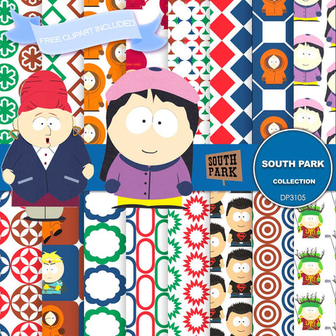 South Park Digital Paper DP3105 - Digital Paper Shop