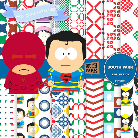 South Park Digital Paper DP3106 - Digital Paper Shop