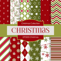 Christmas Digital Paper DP3223A - Digital Paper Shop