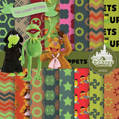 The Muppets Digital Paper DP3235 - Digital Paper Shop