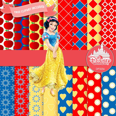 Snow White Digital Paper DP3256 - Digital Paper Shop