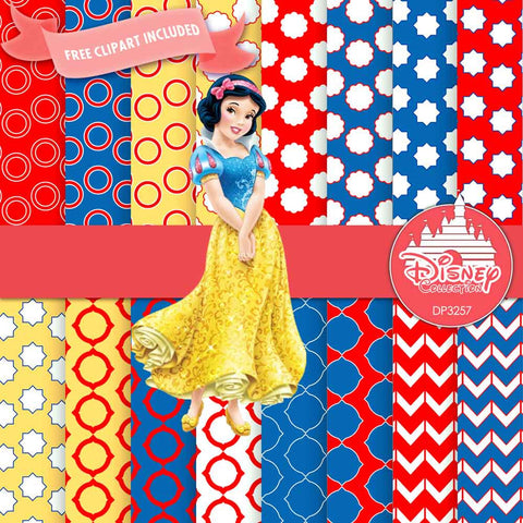 Snow White Digital Paper DP3257 - Digital Paper Shop